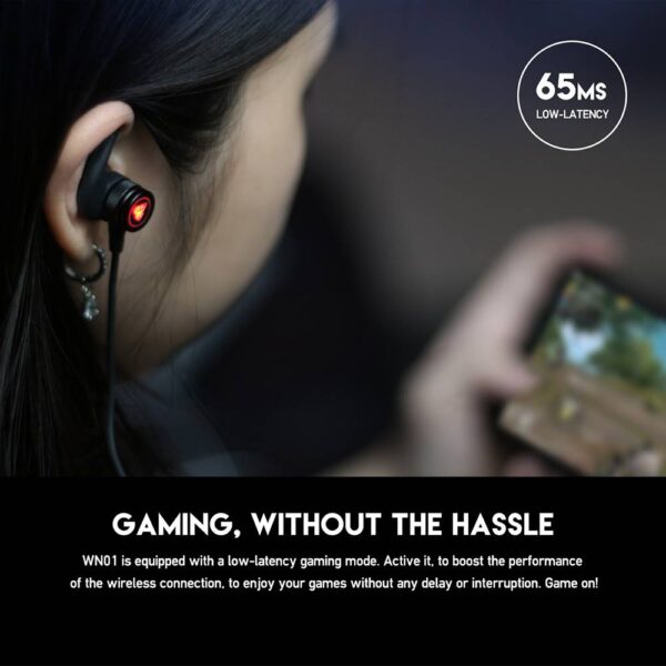 Fantech Wn01 Gaming Wireless Earphones Neckbands 17hrs Backup