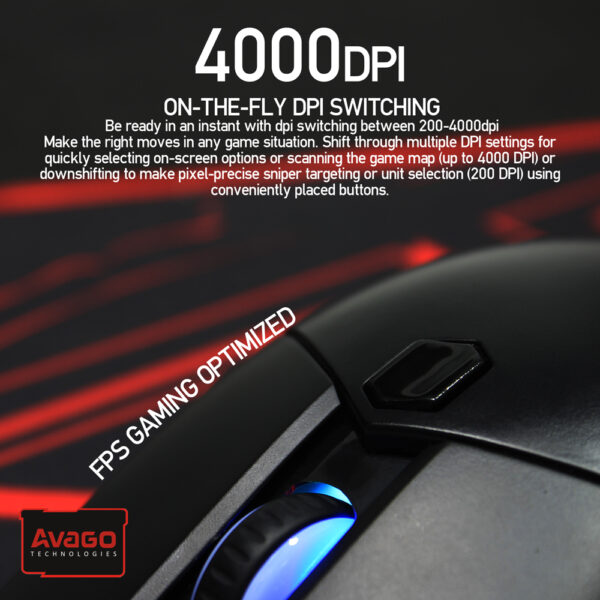 Fantech X8 Combat Mouse 4800dpi -1 Year Warranty