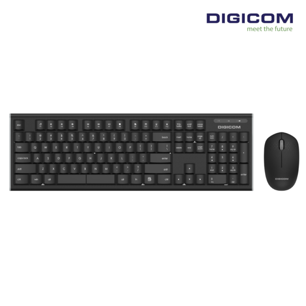 Digicom Wireless Keyboard Mouse Combo K75 With 1yr Wrnty.
