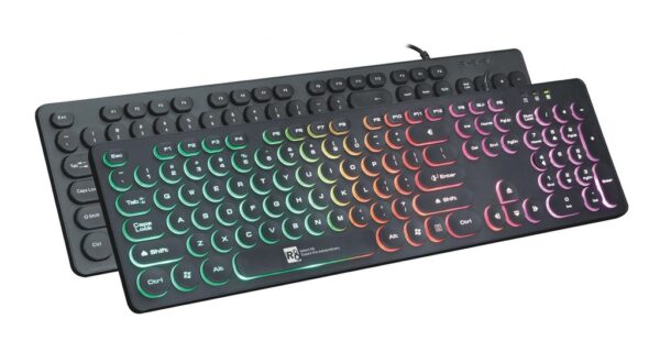 R8 1817A USB Keyboard R8 1817a Circular Keycap Wired Keyboard