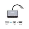 Rapoo Xd10v Usb-c Multi Function Adapter (2 In 1) Grey (19063)