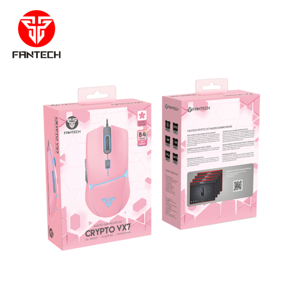 VX7-SAKURA-EDITION-5-600x600 Fantech Vx7 Crypto Rgb Gaming Mouse Pink Sakura Edition