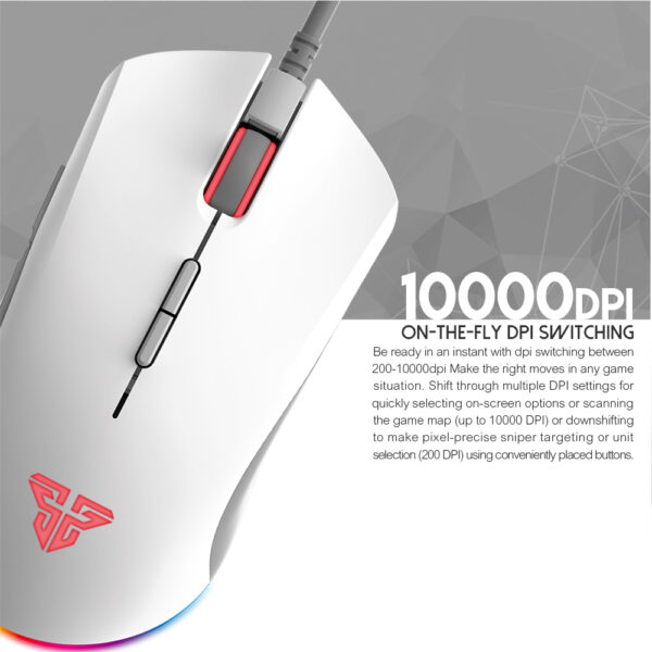 X17-9 Fantech Gaming Mouse X17 Blake Space Edition White edition