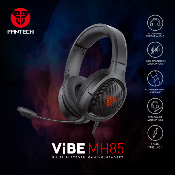 Fantech Gaming Headset Mh85 Vibe With Detachable Mic