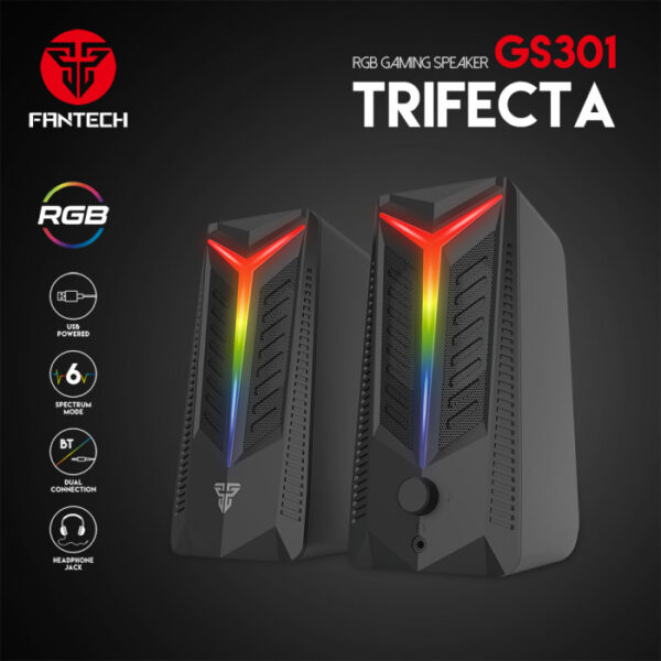 Fantech Gs-301 Rgb Gaming Speaker (2 In 1 Bluetooth Plus Wired)