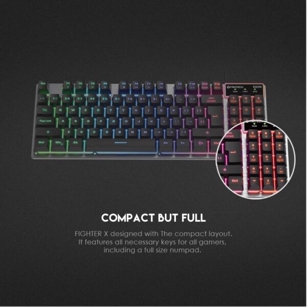 Fantech Fighter K613x Aluminum Backlit Gaming Keyboard