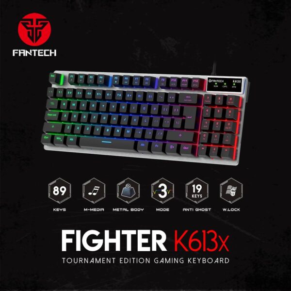 Fantech Fighter K613x Aluminum Backlit Gaming Keyboard