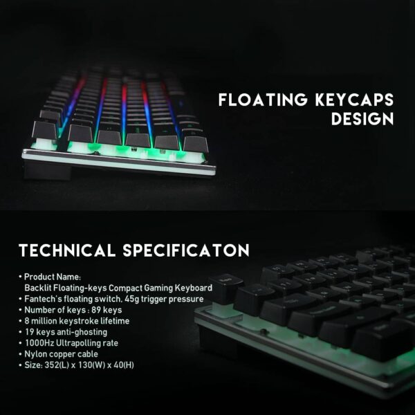 Fantech Fighter K613x Aluminum Backlit Gaming Keyboard