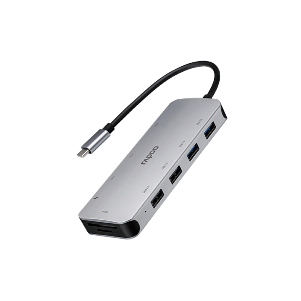 Rapoo Xd200c Usb-c Multi Function Adapter (10in1)