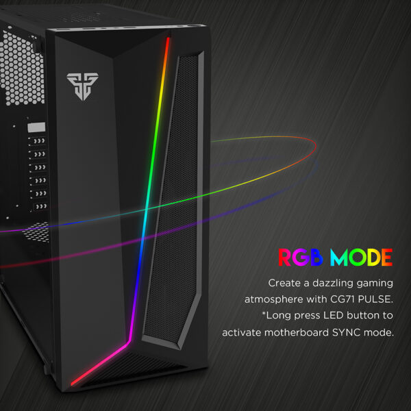 00a4d62a Fantech Pulse Cg71 Rgb Middle Tower Case-black