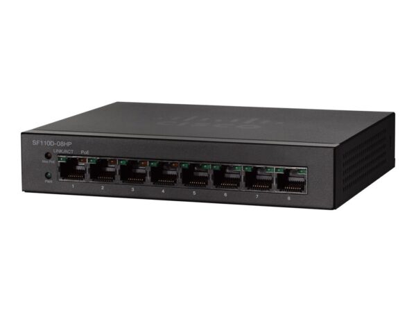 Cisco Sf110d-08hp 8-port 10/100 Poe Desktop