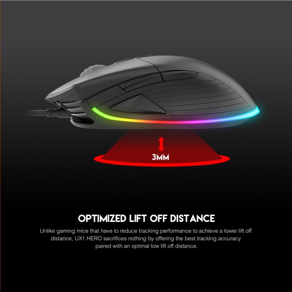 Fantech Ux1 Hero Ultimate Macro Rgb Gaming Mouse With 1 Year Warranty