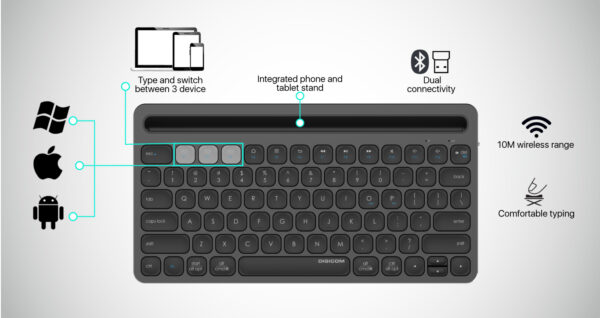 3-proddetailsbannerimg1 Digicom Dg-ik885 Multi-device Medal Body Bluetooth Keyboard