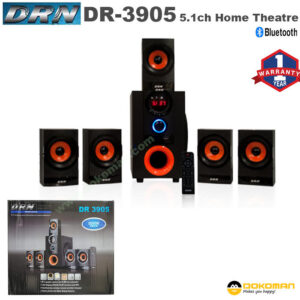 Drn Dr3905 5.1 500w/led Display, Usb/sd, Fm, Bluetooth, Mp3-1yr. Wrnty