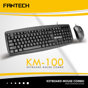 3fba5e94 Fantech Km-100 Keyboard Mouse Combo-1 Yr.warranty