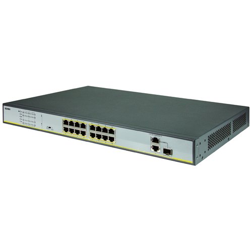 16 Port 10/100 Mbps Poe Switch/2 Uplink1000 Mbps/1sfp/kb