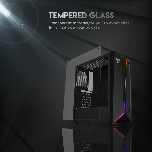 4da77f18 Fantech Pulse Cg71 Rgb Middle Tower Case-black