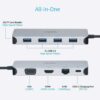 51JZ8vUh4-L._SL1000_ Rapoo Xd200c Usb-c Multi Function Adapter (10in1)