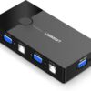 Ugreen Model No:30357 2 In 1 Out Usb Vga Kvm Switch Mac Windows Linux