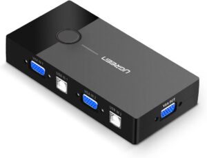 51Pg6Y5f3ZL._AC_SL1001_ Ugreen Model No:30357 2 In 1 Out Usb Vga Kvm Switch Mac Windows Linux
