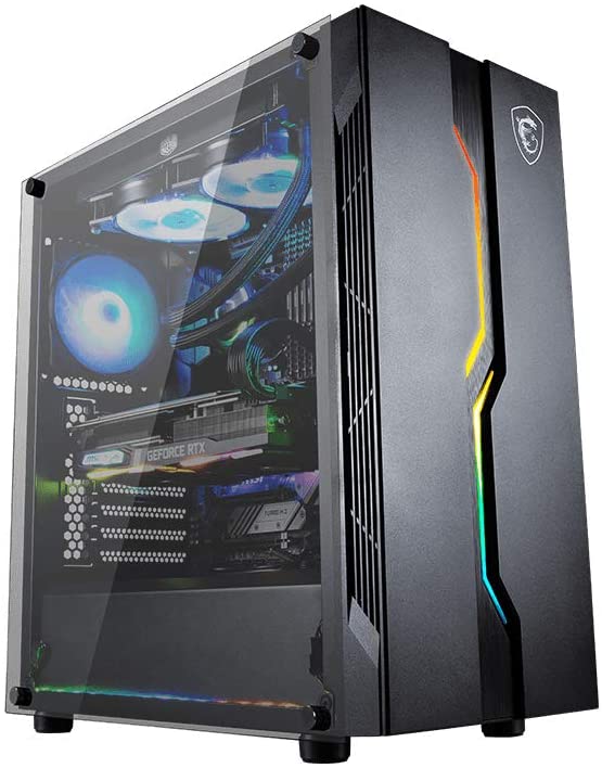 Msi Vampiric 010m Gaming Casing Atx Tower/tempered Glass/650watt Psu