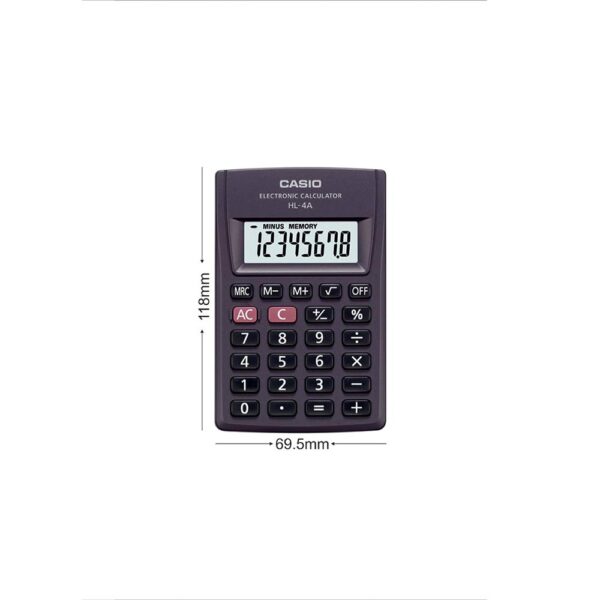 Casio Hl 4a Genuine Calculator With 1 Yr.warranty