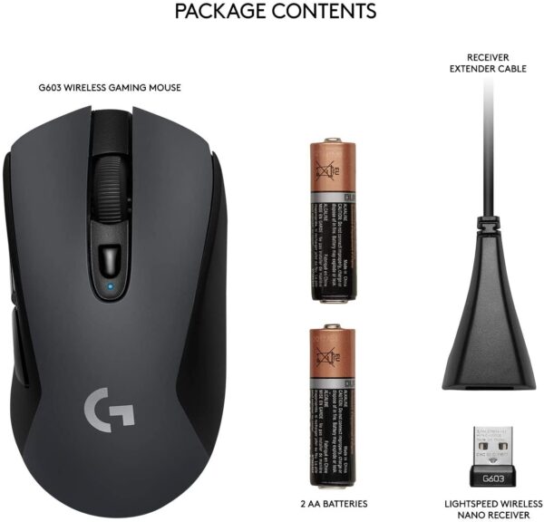 Logitech G603 Gaming Wireless Mouse 12000dpi With 1 Yr. Warranty