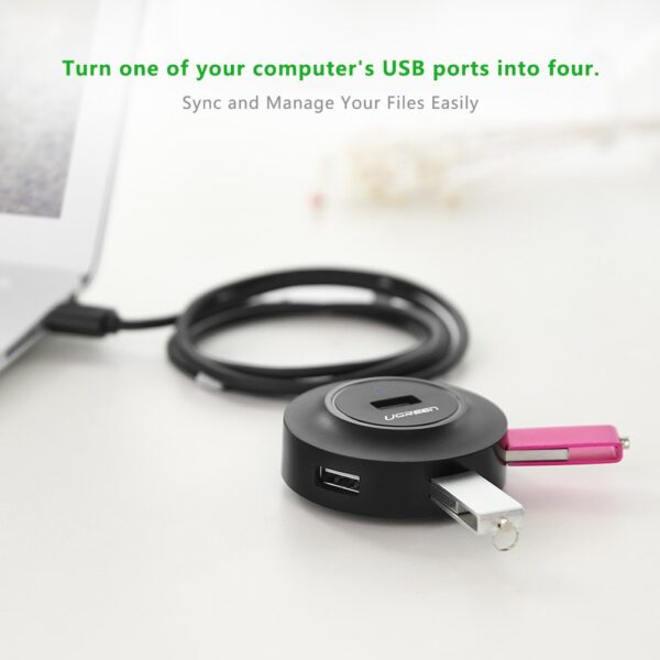 614XXH-PJuL._SL1001_ Ugreen Usb 2.0 4 Ports Hub With 1 Mtr Cable