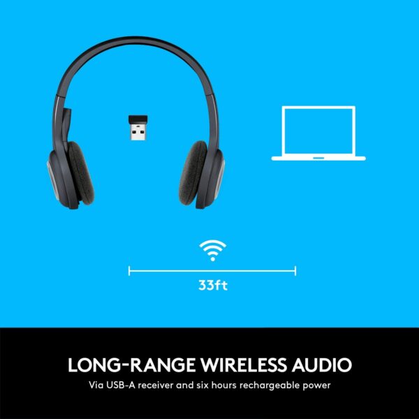 61F1lrFtbBL._AC_SL1500_ Logitech Over-the-head Wireless Headset H600 ( Genuine)