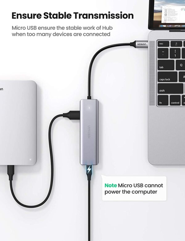 61JLeomDv0L._AC_SL1500_ Ugreen 4 Ports Usb 3.0 Hub With Type-c Usb 3.1 Otg Adapter Converter