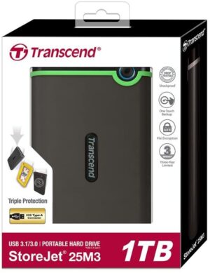 61KcshMoyLL._AC_SL1000_ Transcend Portable Hdd - 3.0 M3s Rubber Case Series - 1tb Hdd - 2.5"