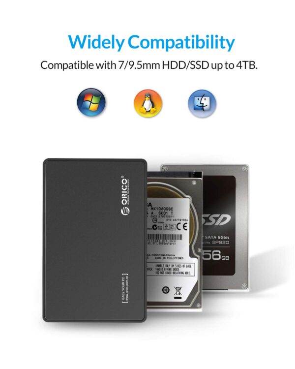 Orico External Usb(laptop) 2.5" Hardrive Encloser - 7 Days Warranty