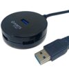 Dtech 4-port Usb 3.0 Hub With 1.2mtr Cable Led Fast Charging /data