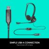 Logitech H370 Usb Digital Audio Computer Headset (black)