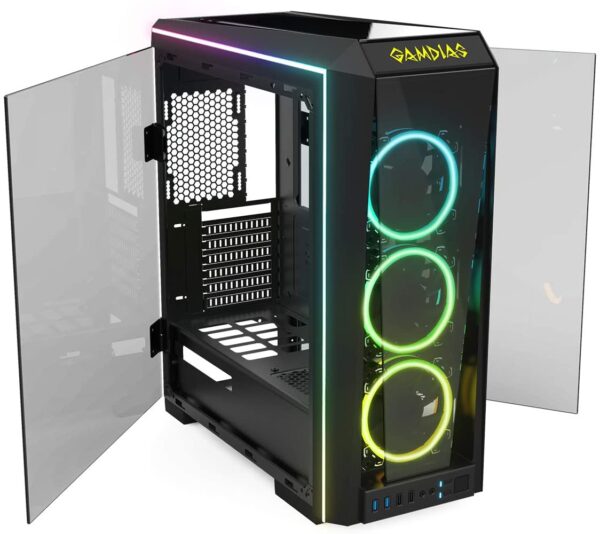Gamdias-talos-p1a Rgb Computer Case With 1 Year Warranty