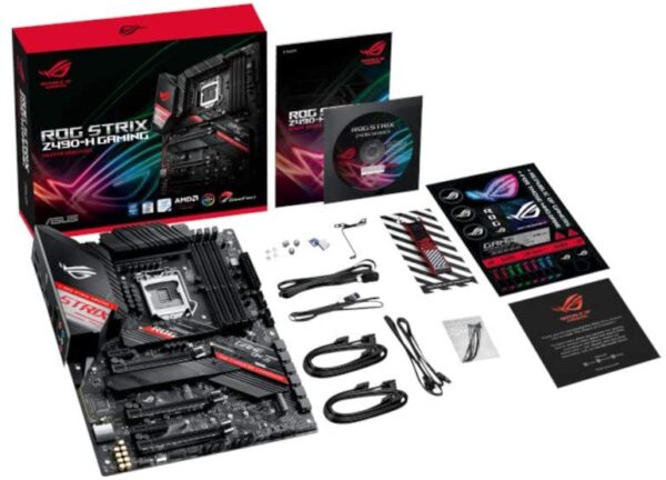 Asus Rog Strix Z490-h Gaming 10th, Wifi, Atx Motherboard , 4600mhz