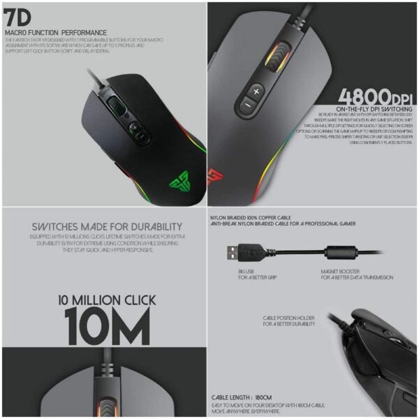 Fantech X9 Thor Gaming Mouse Usb Wired Optical Mouse With Seven Button