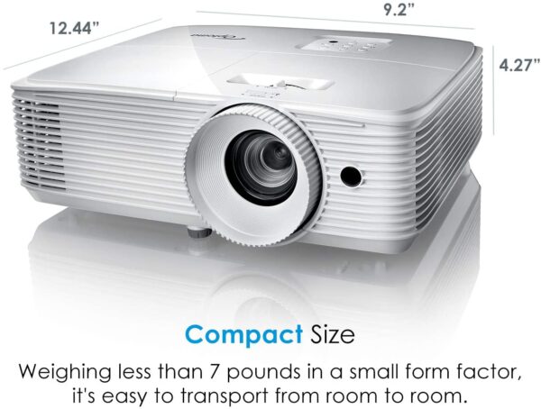 Optoma Projector Wuxga Wu334 3600 Lumens With 15000 Hours Lamp Life