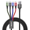 Baseus Cable Fast 4-in-1 For Lightning+type-c(2) +micro 3.5a 1.2m