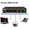 4+2 Poe Switch With 1 Year Warranty
