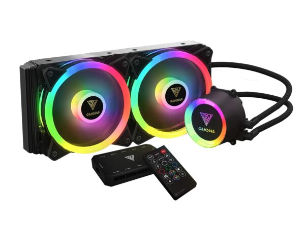 61uZjpK0VvS._SL1500_ Gamdias Chione M2-240r Liquid Cooler 2 Fan With 6 Months Warranty