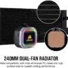 712tC2rptlL._AC_SL1500_ Corsair H100i-hydro Series Rgb Platinum 240mm Liquid Cpu Cooler