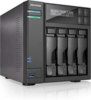 Asustor As6404t 4 Bay Nas, Marvell Armada A7020 Duadcore, 2 Gb Ddr4