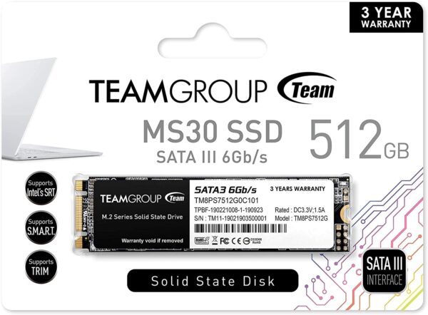 Team 512gb Ms30 M.2 Ssd Drive Internal 1 Year Warranty
