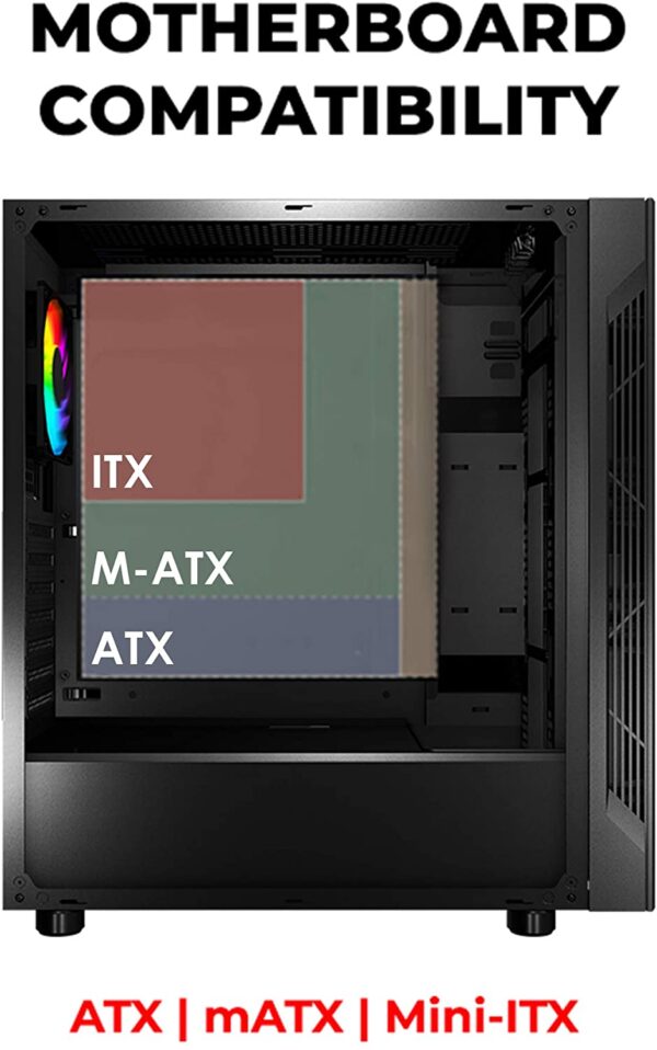 Msi Vampiric 010m Gaming Casing Atx Tower/tempered Glass/650watt Psu