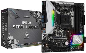 Asrock B450m Steel Legend Micro Atx Motherboard