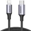 Ugreen Usb C To Lightning Cable Nylon Braided 3ft Mfi-certified Fast