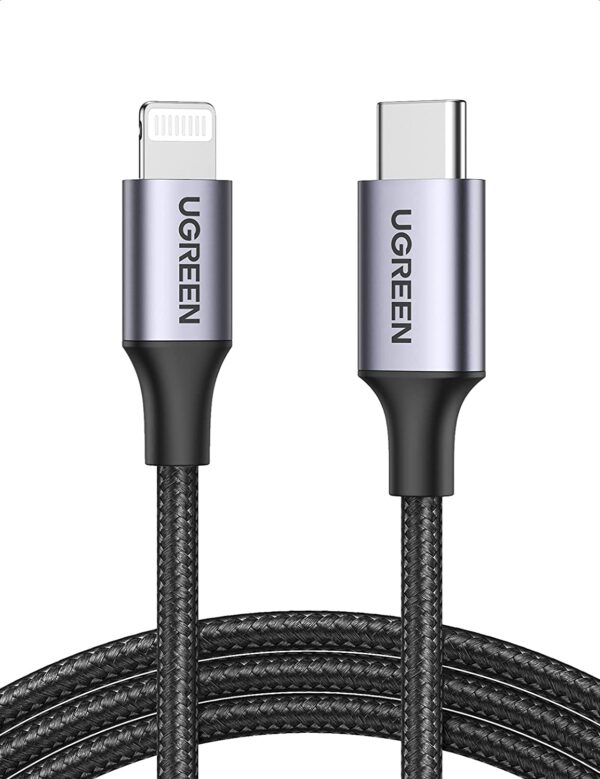 Ugreen Usb C To Lightning Cable Nylon Braided 3ft Mfi-certified Fast
