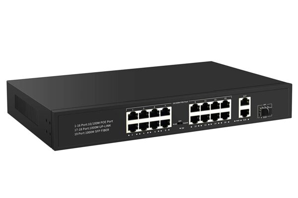 16 + 2 Poe Switch (up Link Ports R Gigabits) 1yr. Warranty