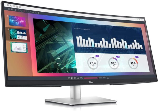 Dell Ultrawide 34"curved Usb-c Monitor P3421w Ips 99% Srgb 60hz 1440p